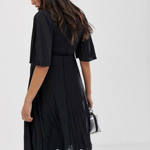 Asos maternity black kimono style dress
